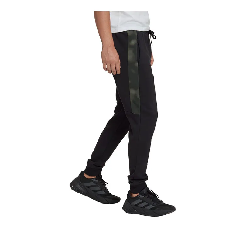 Jual Adidas Essentials Men's Camo Print Fleece Joggers - Black