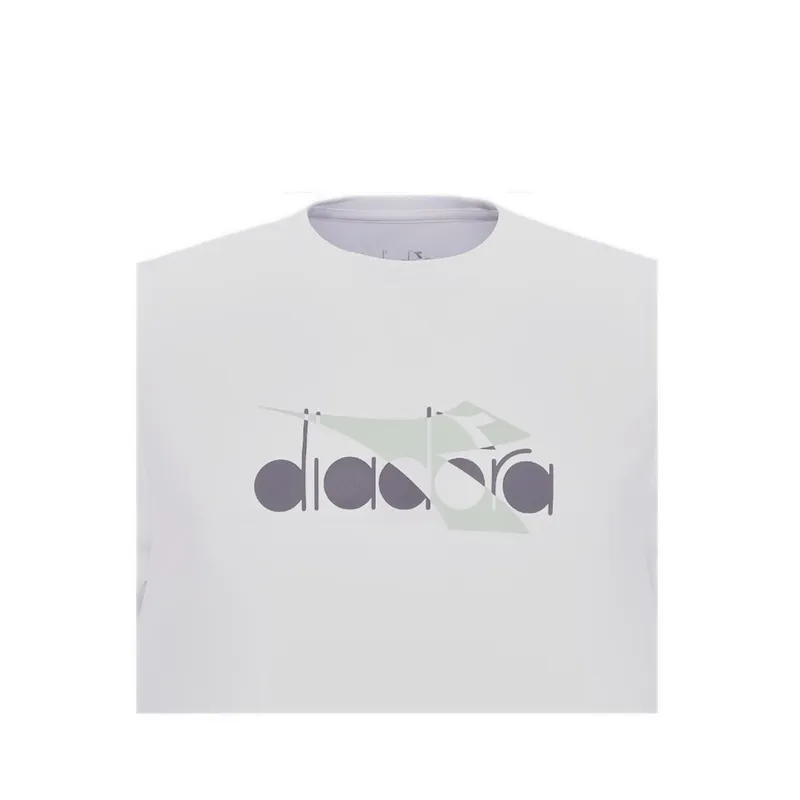 Diadora Retro 80s Sports SS Logo T-shirt in Wild Pink