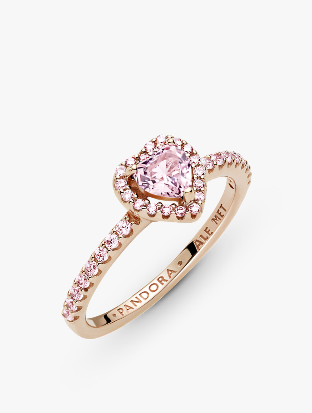 Sparkling Elevated Heart Ring 50
