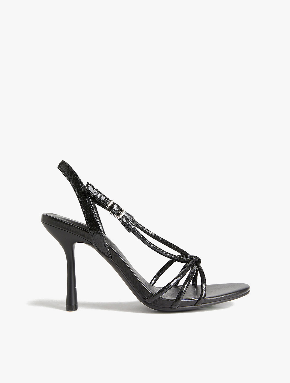 Buckle Strappy Stiletto Heel Sandals