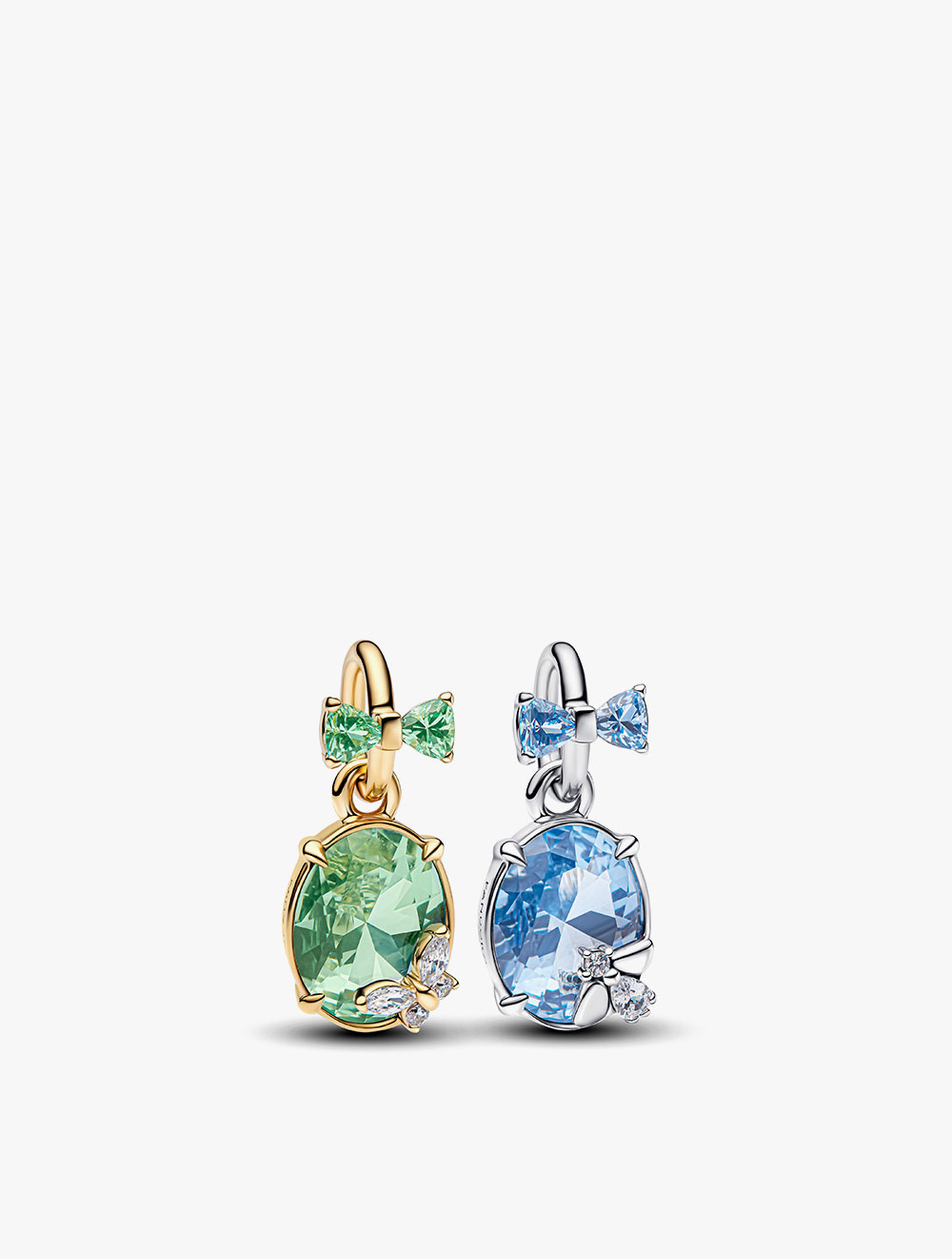 Bee And Butterfly Sterling Silver And 14K Gold-Plated Splittable Dangle ...