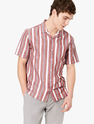 Linen Striped Easy Iron Shirt0