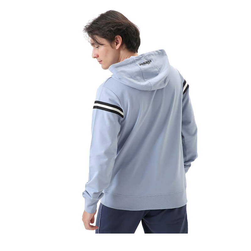 Ellesse tape fleece full best sale zip hoodie