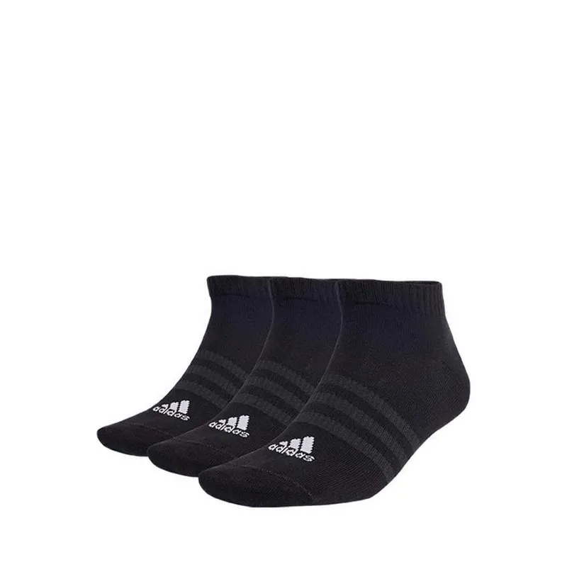 Jual Adidas Unisex Thin And Light Sportswear Low-Cut Socks 3 Pairs - Black