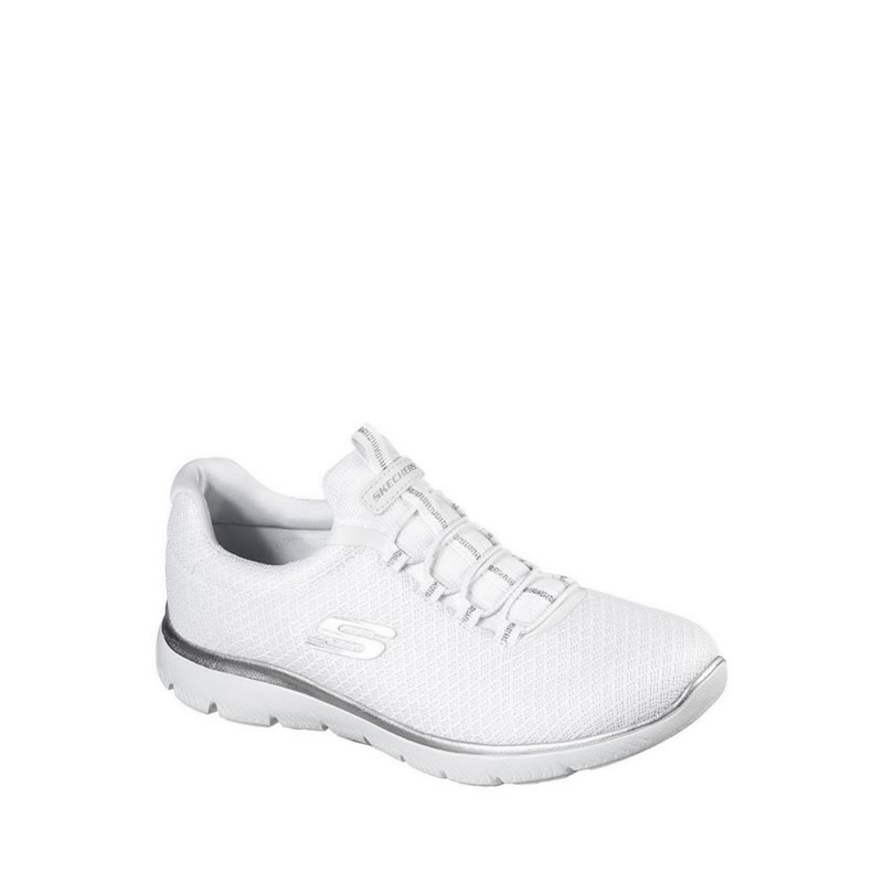 Skechers white womens sneakers sale