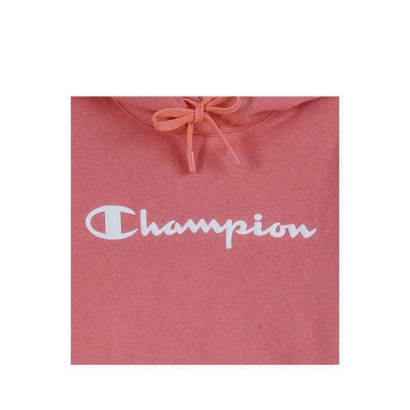 Pink champion script outlet hoodie