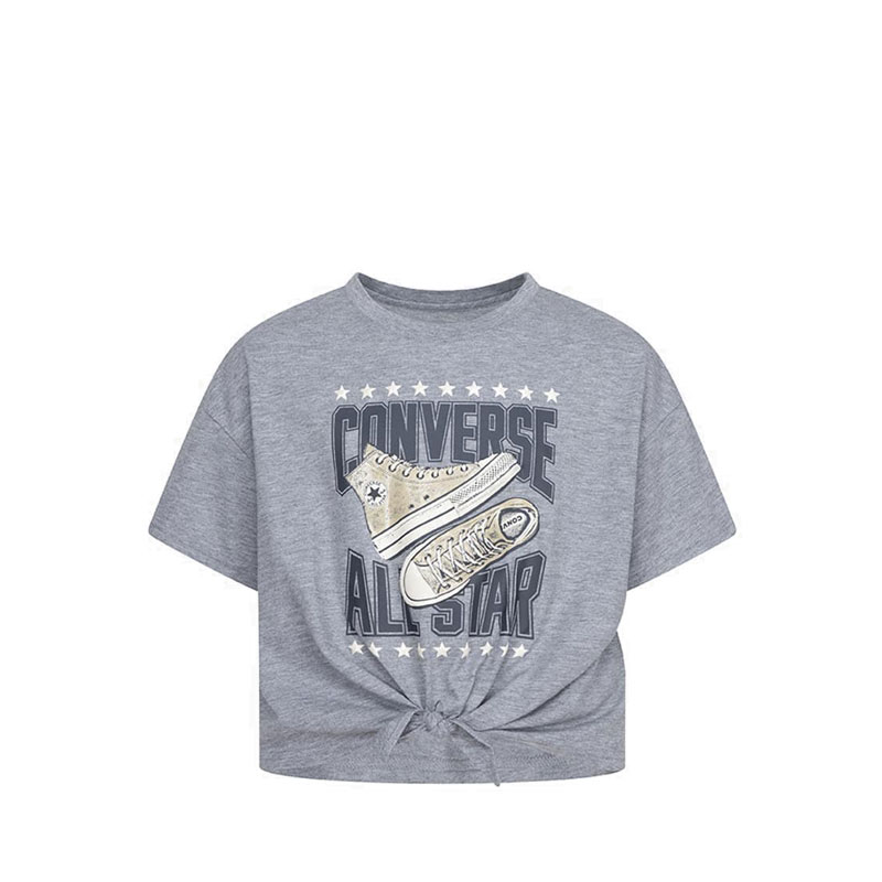 Grey converse t shirt best sale