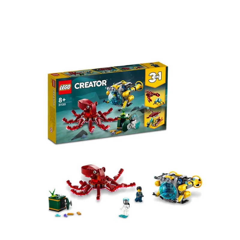 LEGO Conjunto de brinquedos de construção 3 em 1 Sunken Treasure Missi