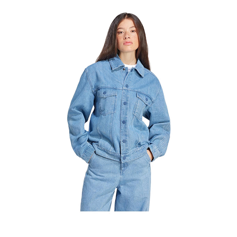 ★adidas★ xxenia 3s jacket light denim Jual adidas Kseniaschnaider 3-Stripes Women's Jacket - Light