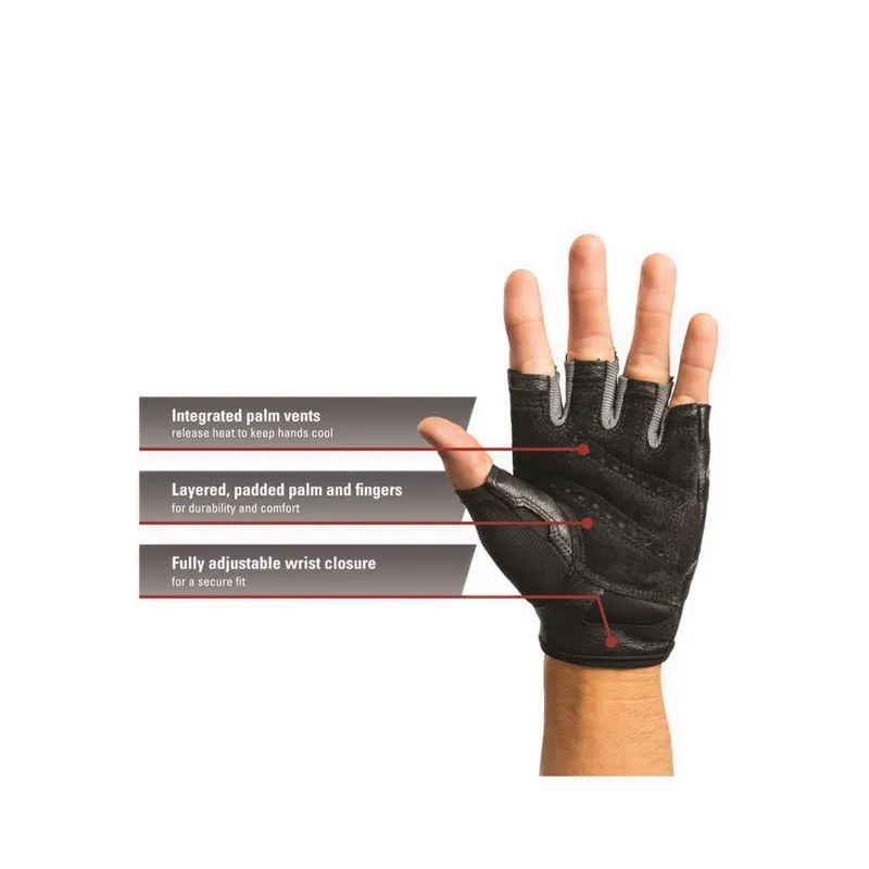 Harbinger Weightlifting Power Gloves 2.0 Black Extra Large