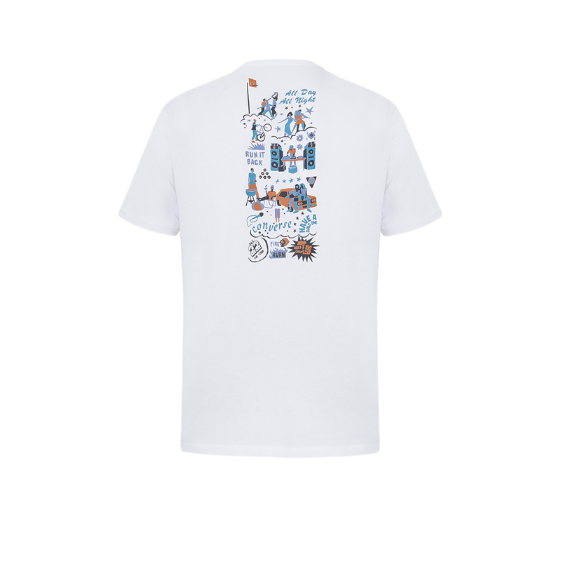 Jual Converse Men s Play All Day Graphic T Shirt White Sports