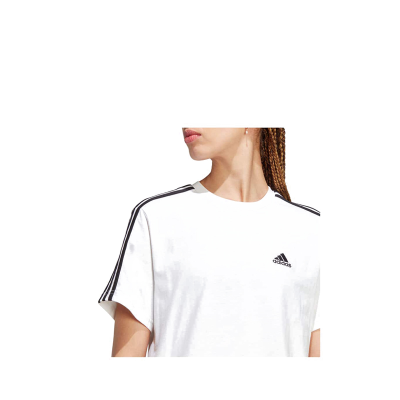 Jual Adidas Essentials 3-Stripes Single Jersey Women's Crop