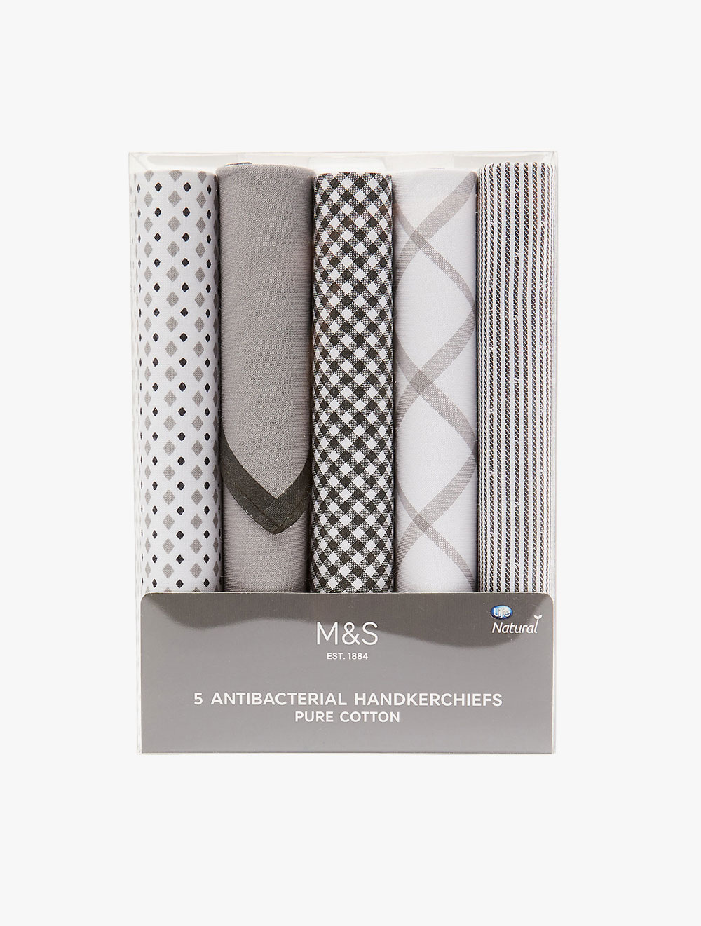 5 Pack Classic Handkerchiefs