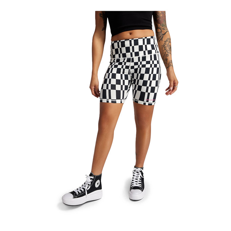 Jual Converse Checkered High Waisted Women s Bike Short Checkerboard Sports Station