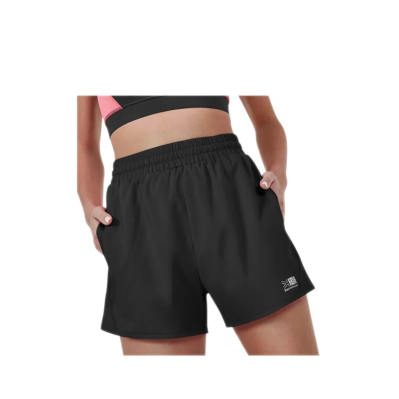 Short De Running Femme Karrimor Run - Noir/Rose - Taille UK 10 (W28) - Élasthanne