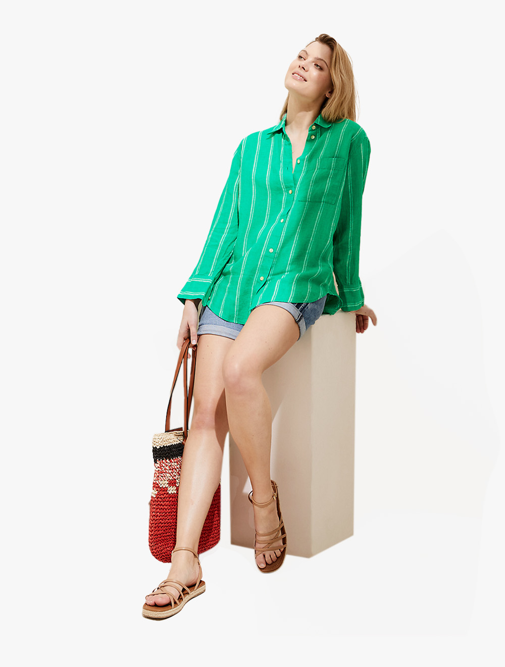 Pure Linen Oversized Shirt