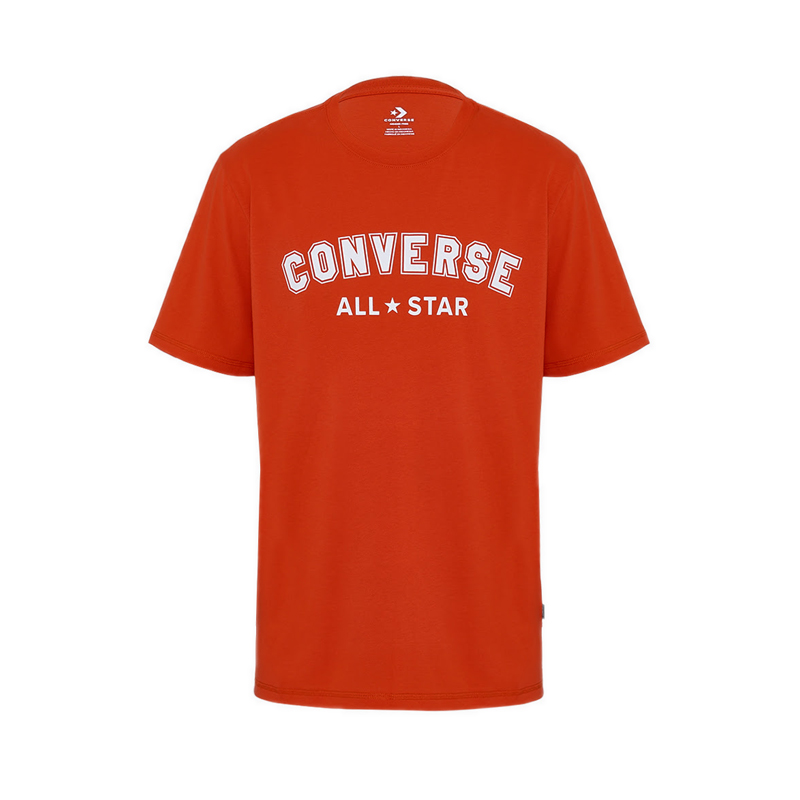 Converse t best sale shirt mens orange