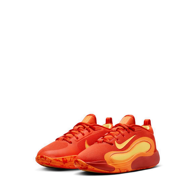 orange color nike shoes