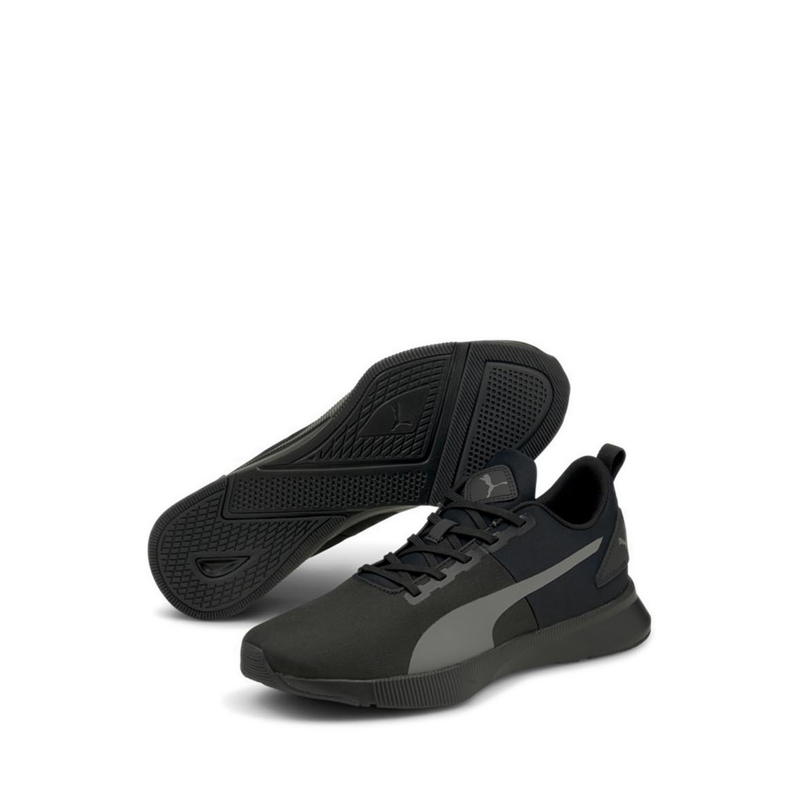 Jual Puma Flyer Runner Mesh Men's Running Shoes - Black | Sports Station