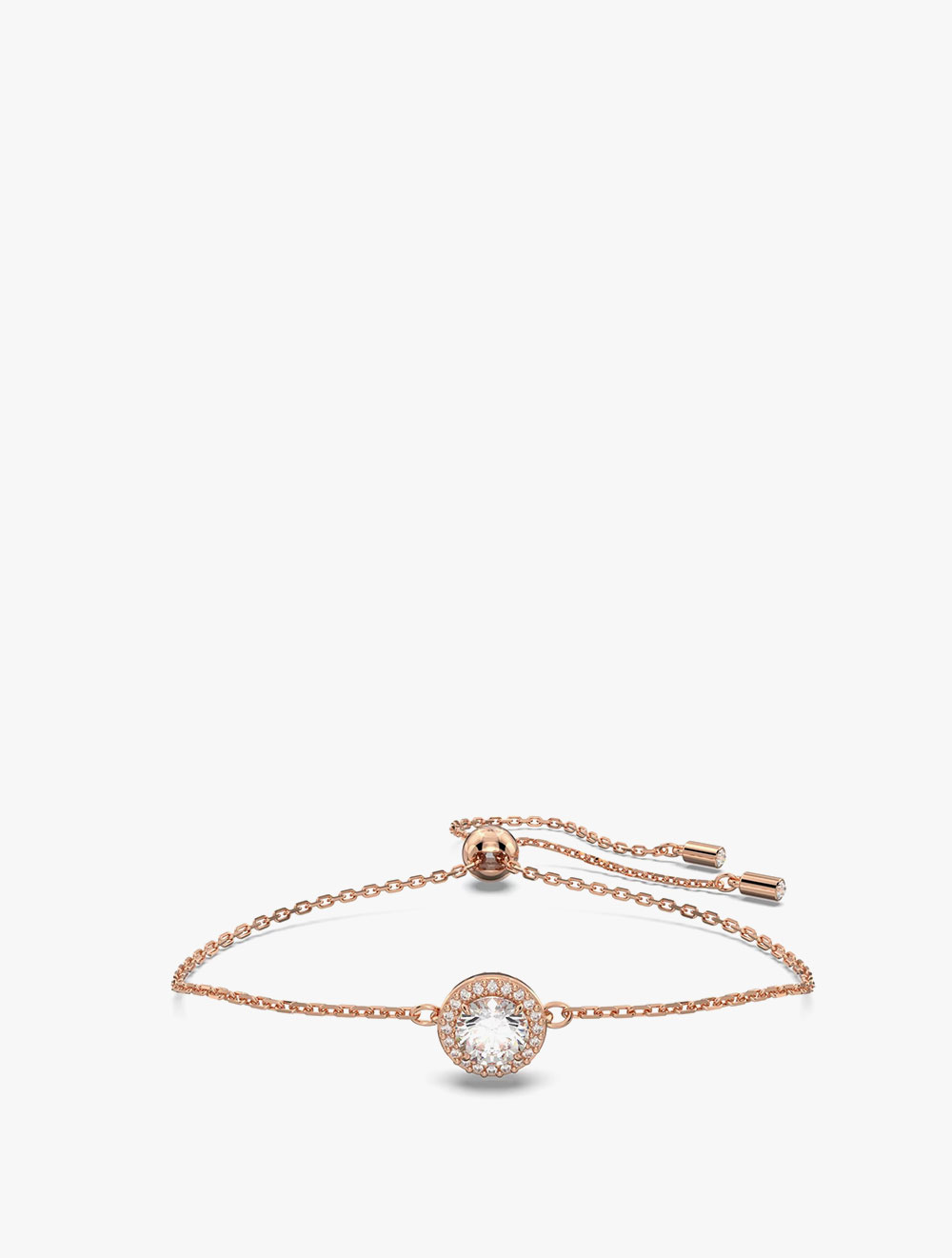 Constella Bracelet, Round Shape, Pavé, White, Rose Gold-Tone Plated - M