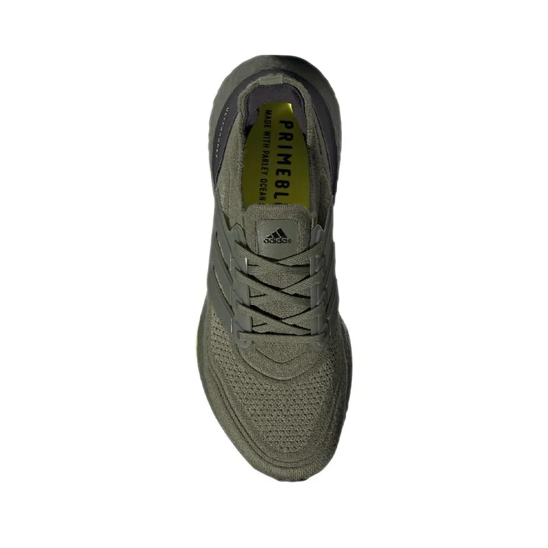 Jual ADIDAS ULTRABOOST 21 Men's Running Shoes - Olive | Sports Station