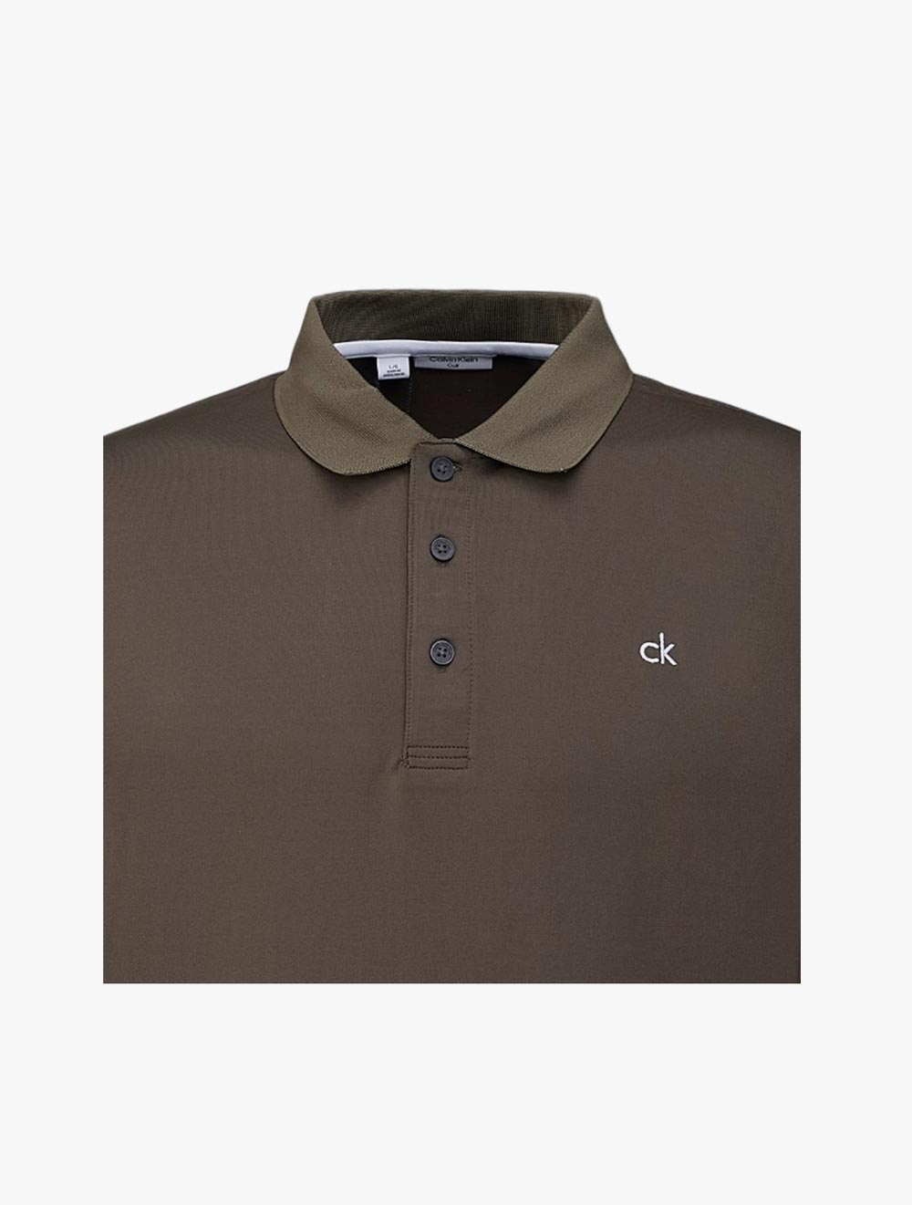 Calvin Klein Golf Robertson Jersey Men's Polo - Olive Green thumbnail 2