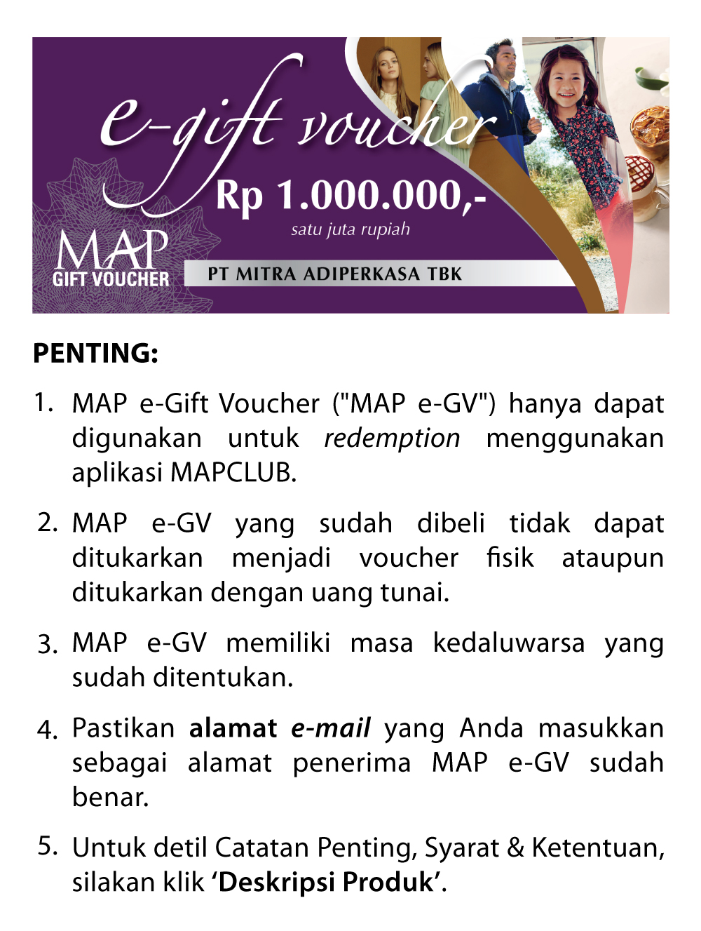 MAP Gift Voucher 1000K