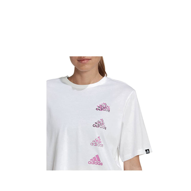 Adidas cropped best sale graphic tee