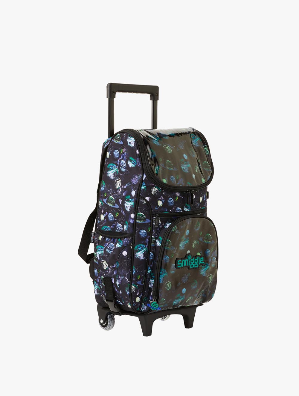 Smiggle Mirage Light Access Trolley Backpack Black