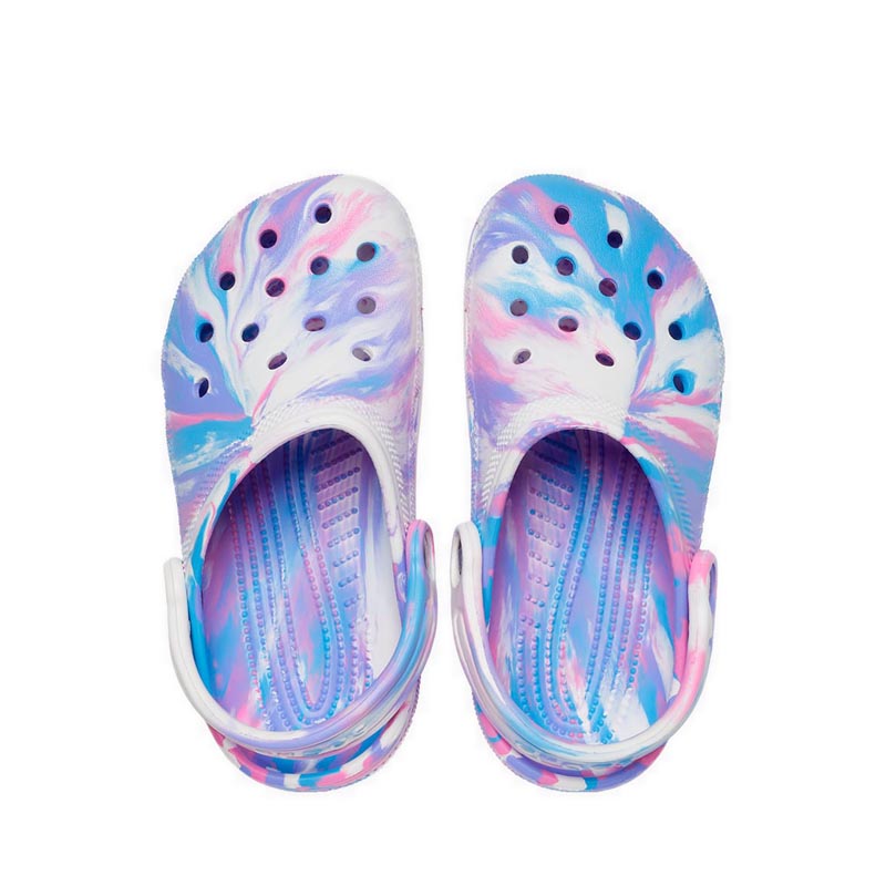 crocs marbled pink