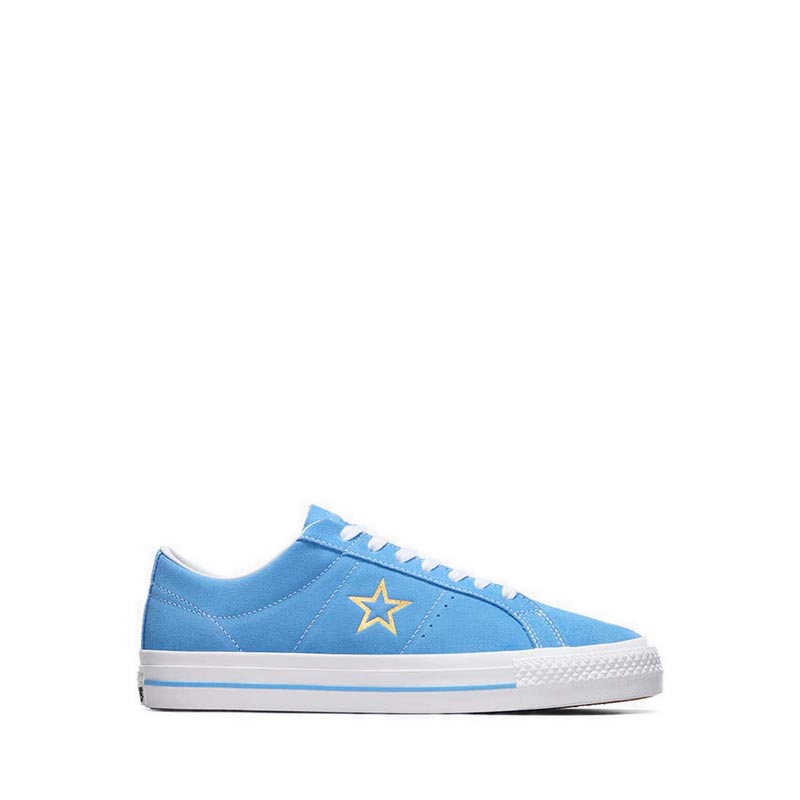 Jual Converse One Star Pro Suede Men s Sneakers Lt Blue White Gold Sports Station