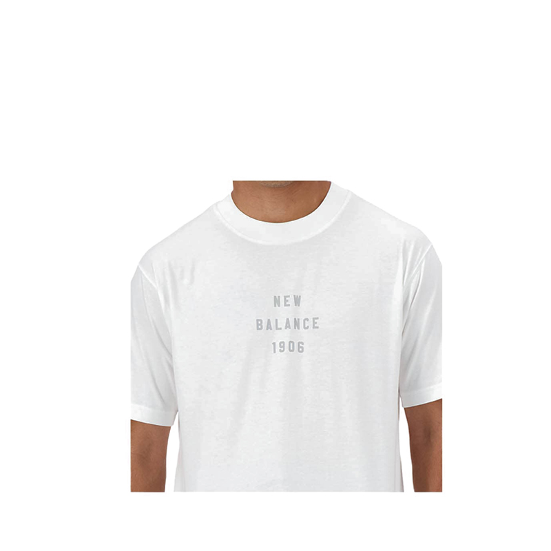 Jual New Balance Graphic Men's T-Shirt - White | Sports Station