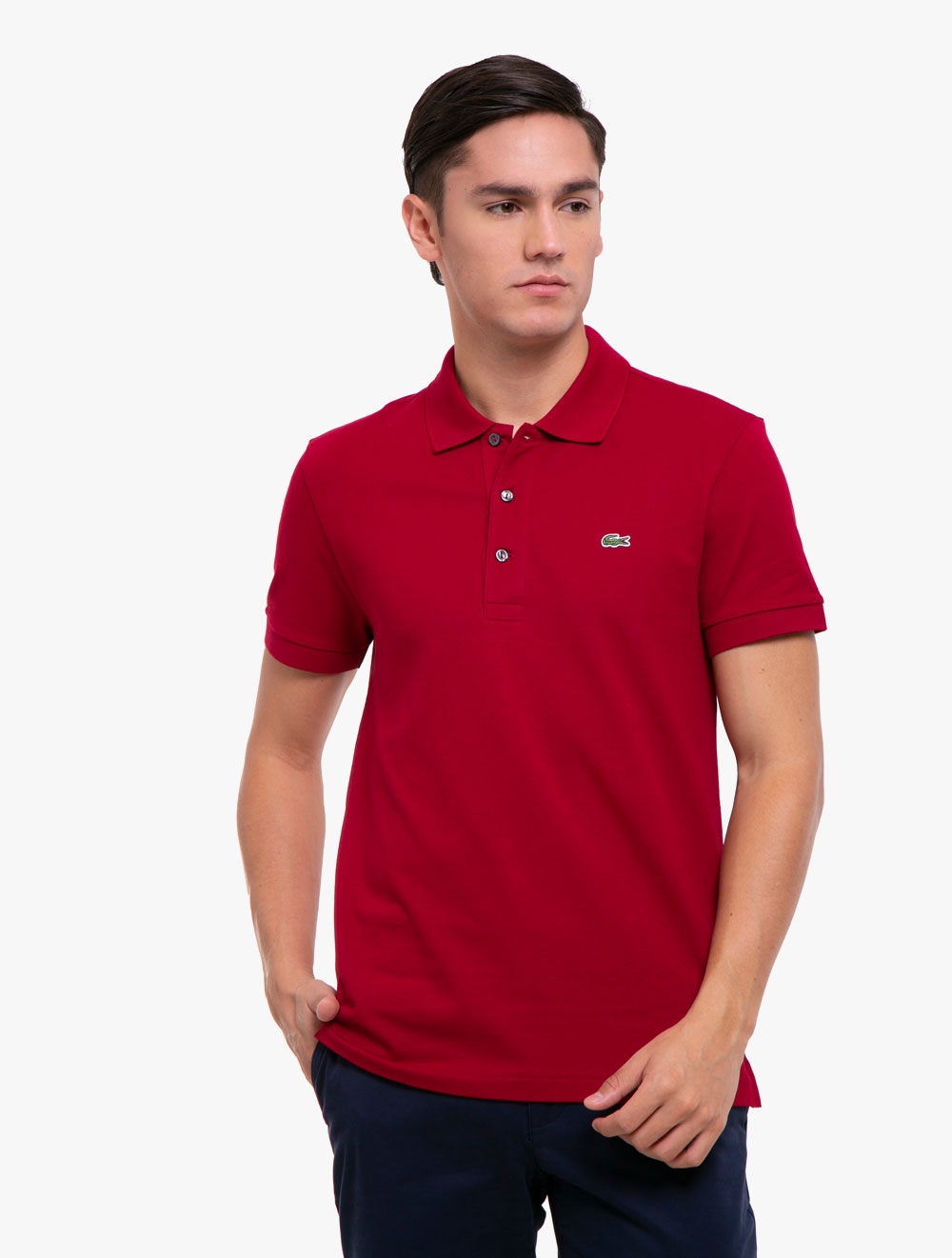 Men's Slim fit Lacoste Polo Shirt in petit piqué