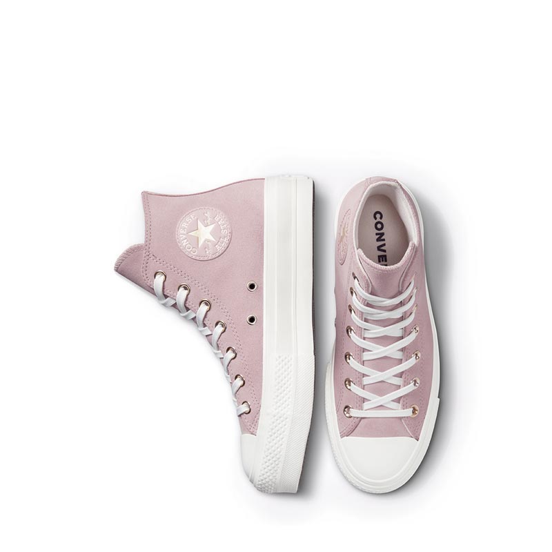 Converse all star grey and pink best sale