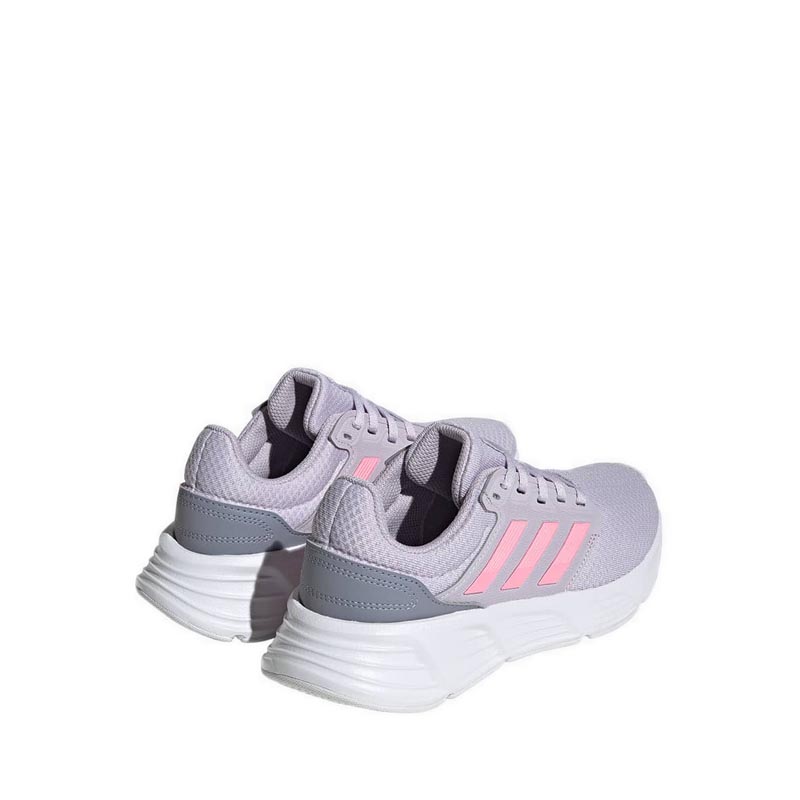 Adidas pink store and silver shoes