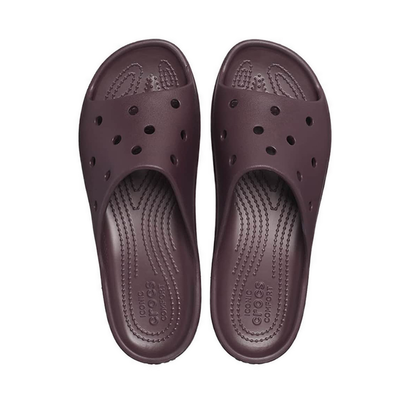 Crocs platform online metallic