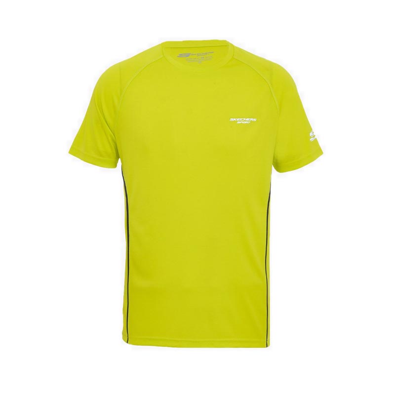 Skechers t shirt mens shop yellow