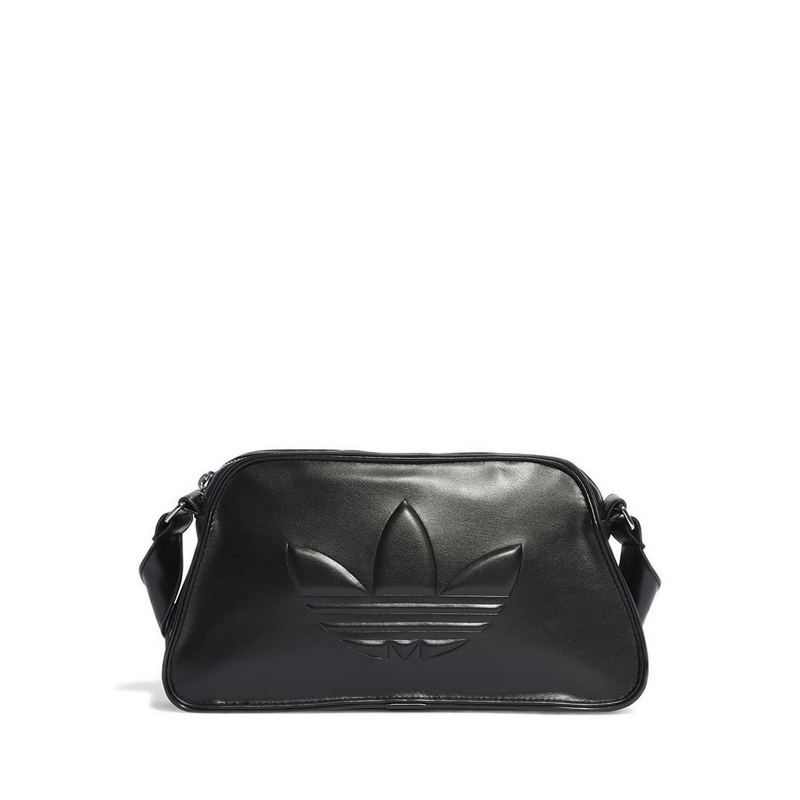 ショルダーバッグ・ポシェット Adidas Embossed Trefoil Shoulder Bag Black Jual adidas Polyurethane Embossed Trefoil Women's Shoulder