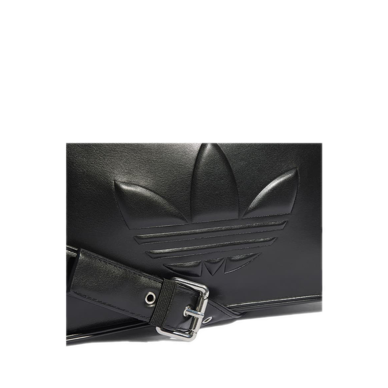 ショルダーバッグ・ポシェット Adidas Embossed Trefoil Shoulder Bag Black New Adidas Originals TREFOIL OUTLINE SHOLDER BAG IY4057