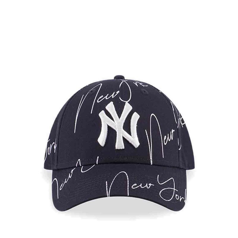 ☆New Era☆ 940 MLB SCRIPTS LOGO NEYYAN NAVY Jual New Era 940 HAND SCRIPT NEYYAN Men's Caps - Navy