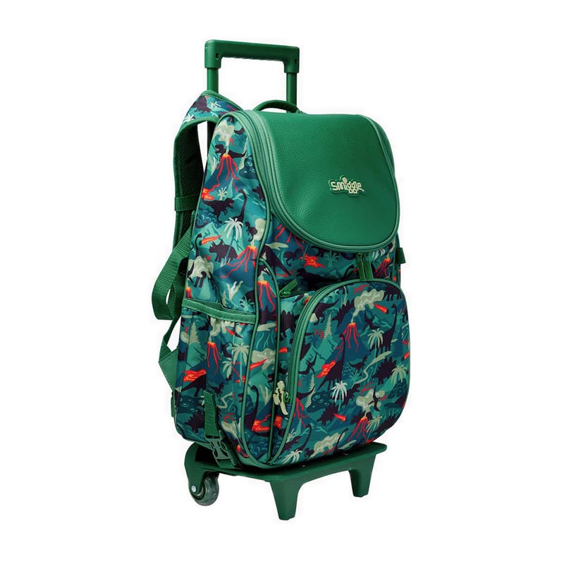 Jual Smiggle Vivid Access Trolley Backpack Green IGL441807GRN