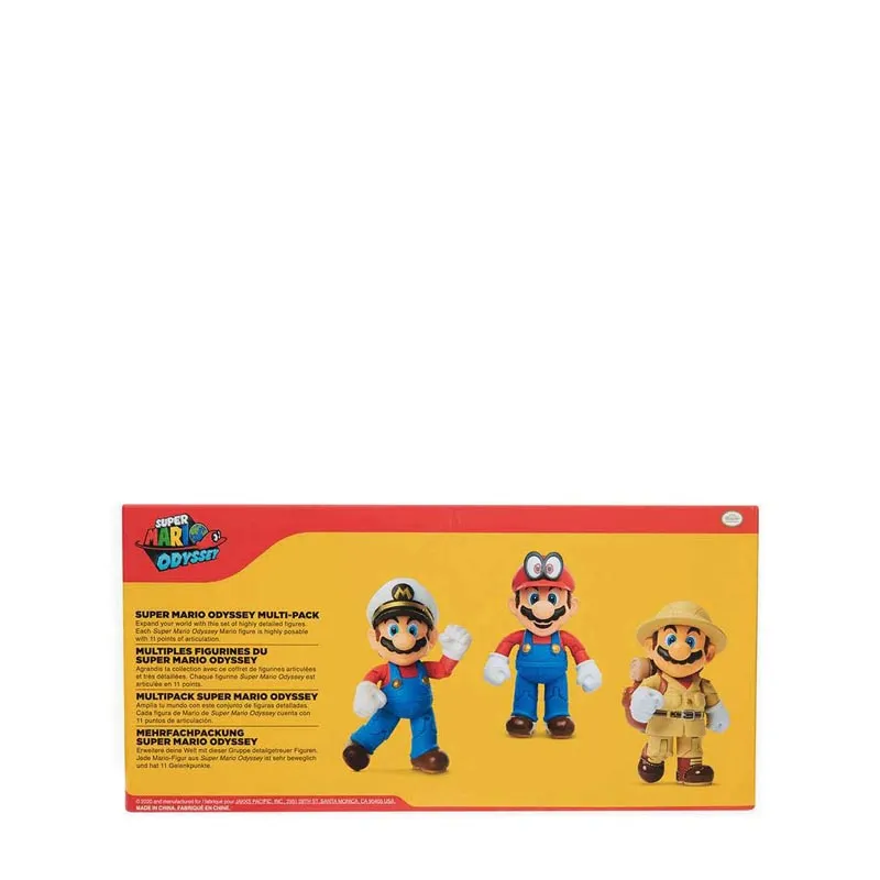 Super Mario 4-Inch Mario Odyssey 3-Pack