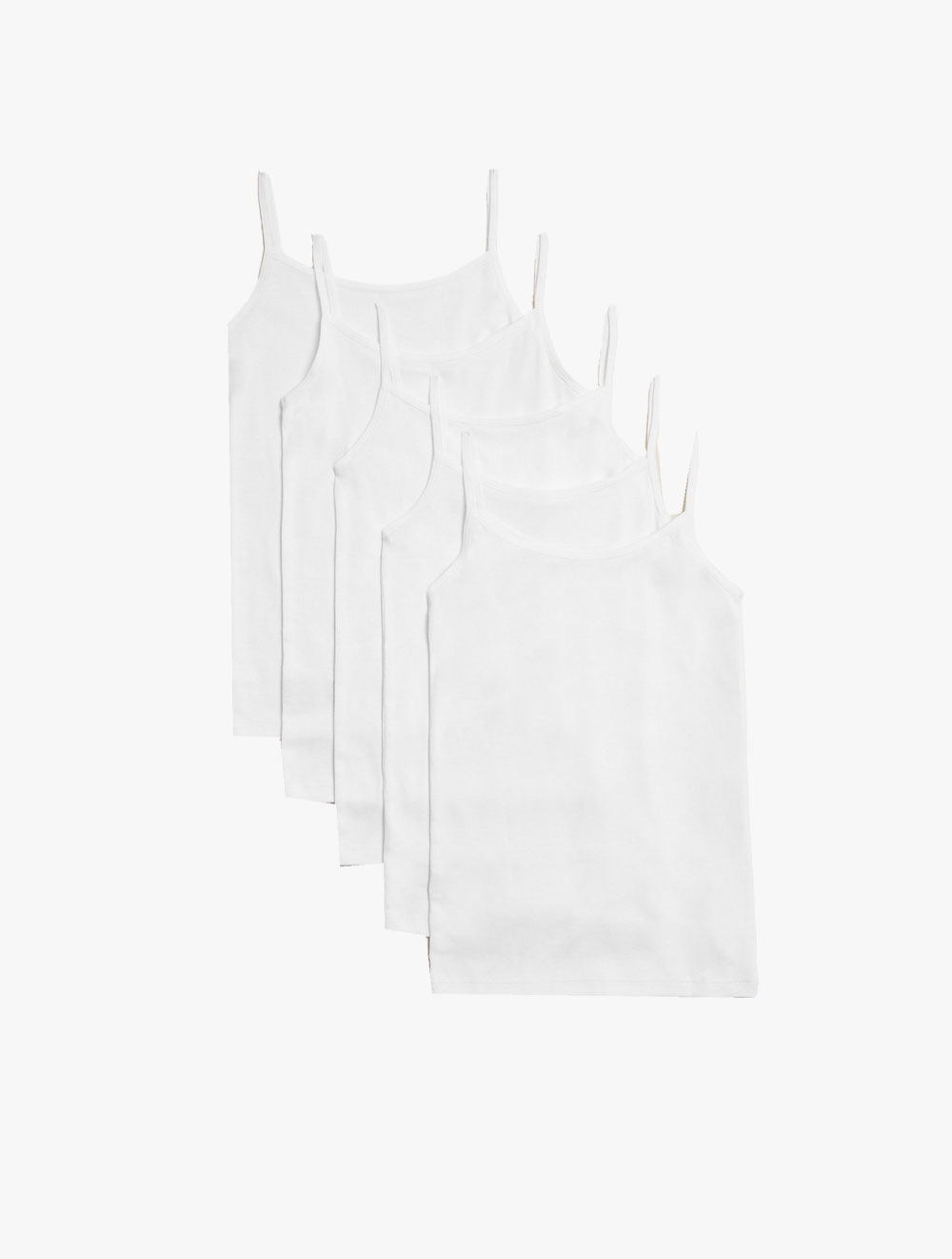 5 Pack Pure Cotton Camisoles