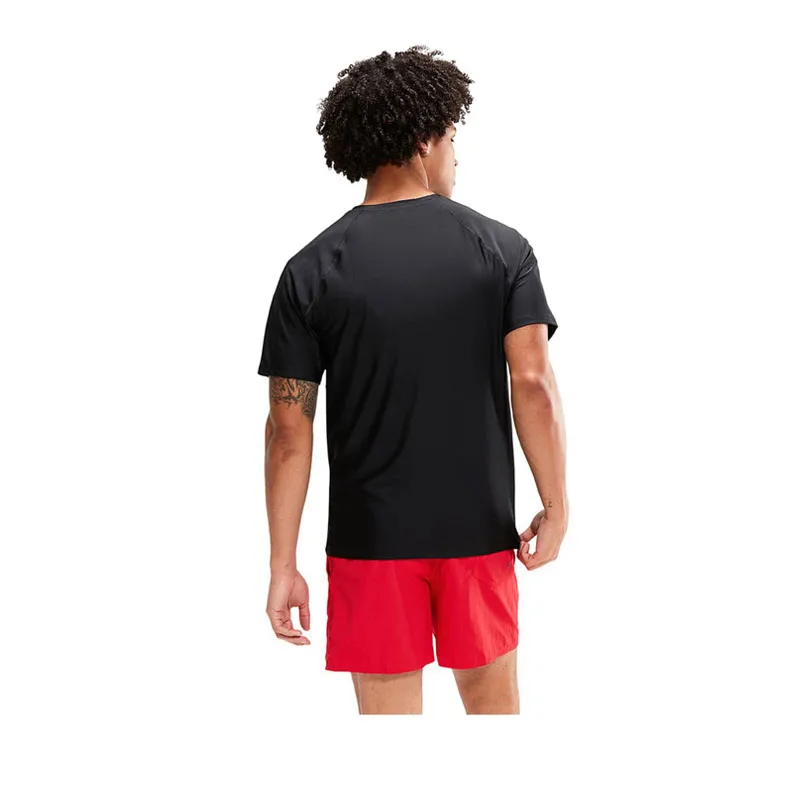 Jual Speedo Essential Men Short Sleeve Swim Tee - Black