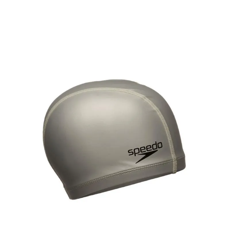 Speedo Solid Silicone Cap - One Size - Silver